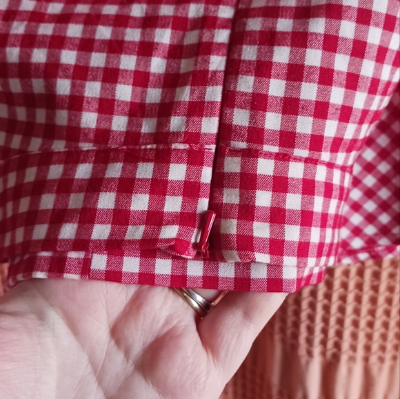 ModCloth / Collectif Checkered Skirt - XXL - Red and White - Picture 6 of 9